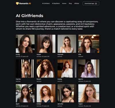 Romantic AI Girlfriend